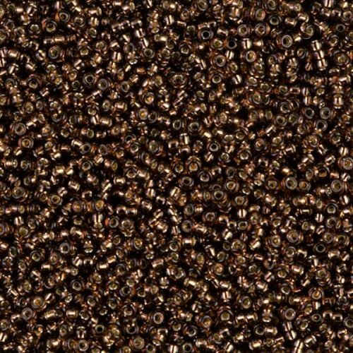 Miyuki Seed Beads 11/0 Silver Lined Root Beer 0005D (ruda)