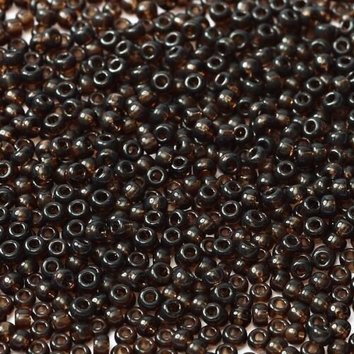 Miyuki Seed Beads 11/0 Transparent Brown 135 (ruda)
