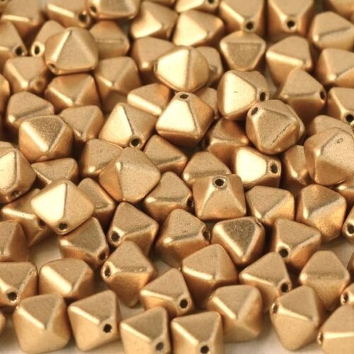 Karoliukai Bicone Beads 6 mm Aztec Gold 01710 (aukso)