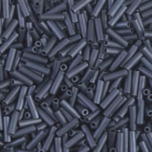 Miyuki Bugles 3x1,5mm Matted Gunmetal 2001 (mėlyna)