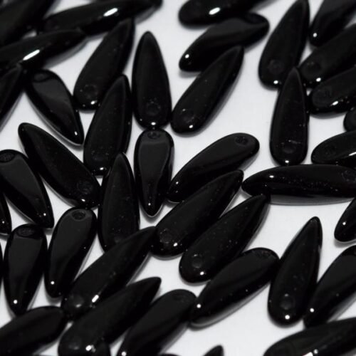 Glass Daggers 3x11 mm Jet 23980 (juoda)