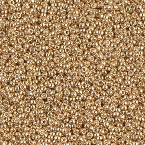Miyuki Biseris Seed Beads 15/0 Galvanized Gold (auksas) 1052