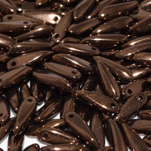Glass Daggers 3x11 mm Jet Bronze 14415 (ruda)