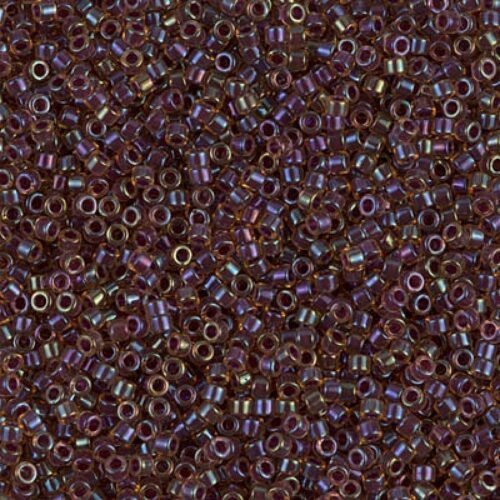 Miyuki Delica 11/0 Purple Lined Lt. Topaz (violetinė) DB0061