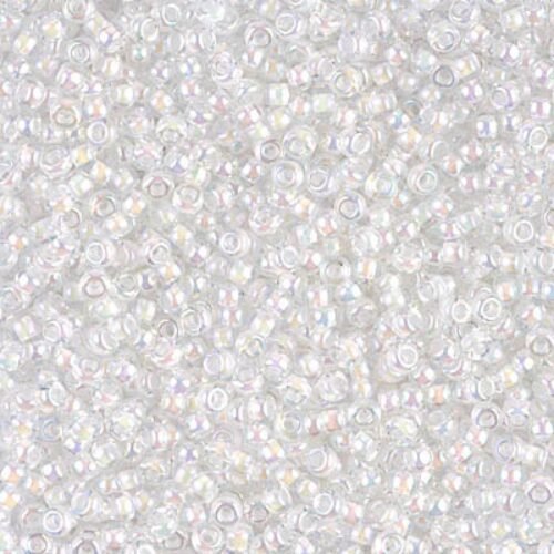 Miyuki Seed Beads 11/0 White Lined Crystal AB 0284